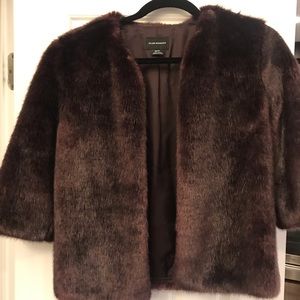 Club Monaco faux fur coat
